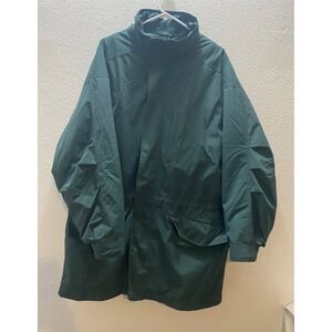 Vintage Eddie Bauer Mens Med Dark Green Goose Down Parka Jacket Detachable Liner